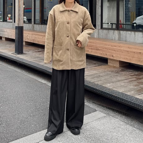 suede half jacket