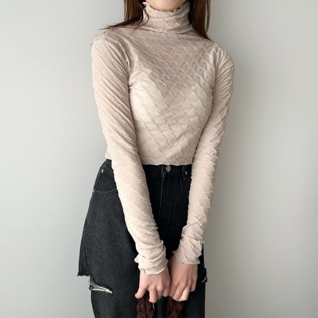 【SAMPLE SALE】sheer wave turtle tops