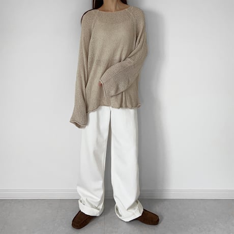 【SAMPLE SALE】loose color denim