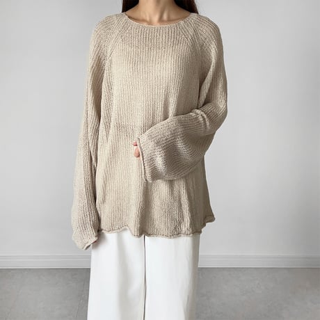 【SAMPLE SALE】sheer knit pullover