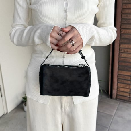 【SAMPLE SALE】mulch way square mini bag _ suede