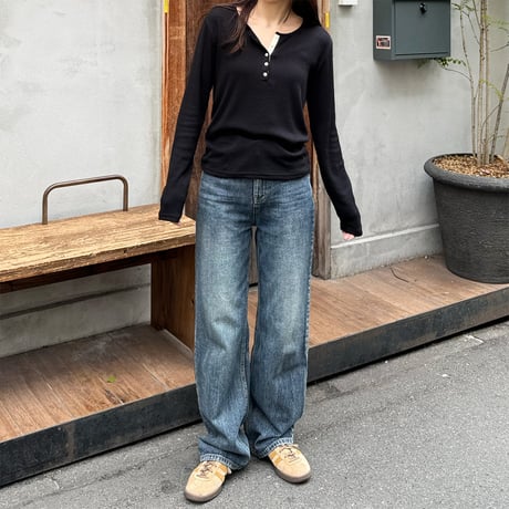 henry neck cut sew