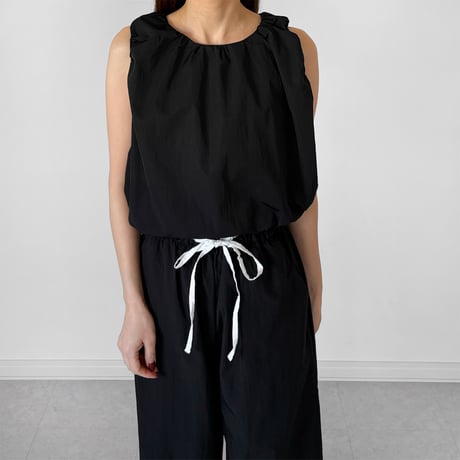 【SAMPLE SALE】drawstring balloon tank blouse