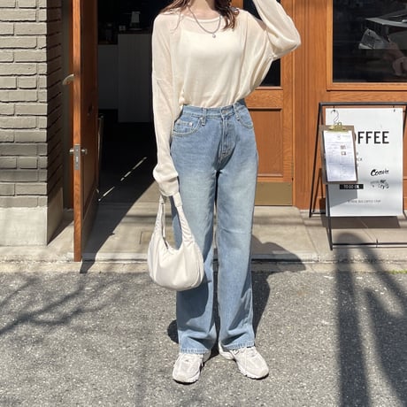 【SAMPLE SALE】boat neck sheer knit pullover