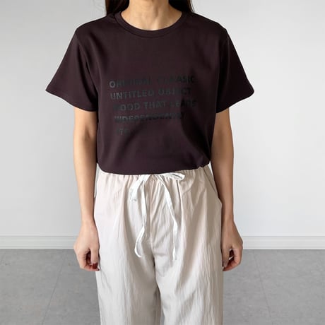 【SAMPLE SALE】mulch logo print T shirt