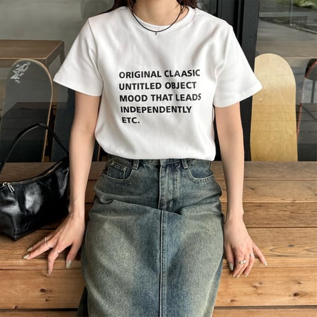 mulch logo print T shirt