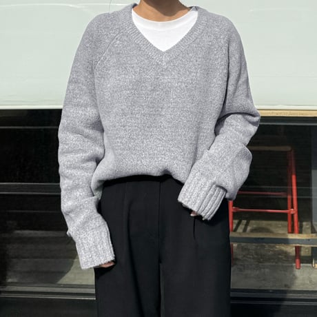 daily V neck knit