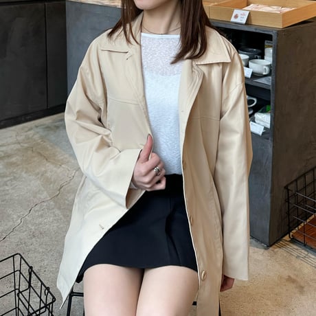 【SAMPLE SALE】soutien collar spring coat