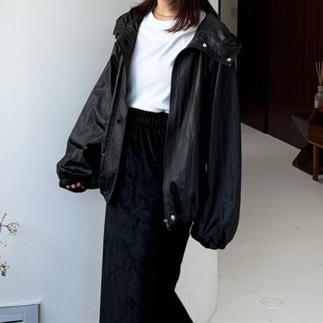 W zip hoodie blouson