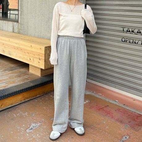 boat neck sheer knit pullover