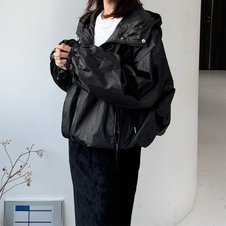 W zip hoodie blouson