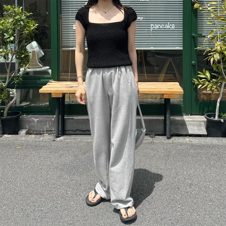 【SAMPLE SALE】wide square neck knit