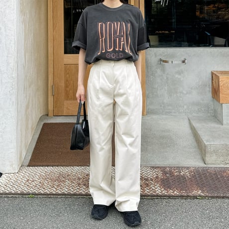 【SAMPLE SALE】cotton tuck pants