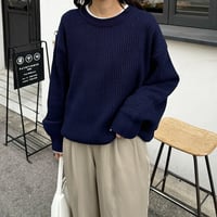 【SAMPLE SALE】loose fit rib stitch knit