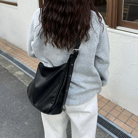 double belt shoulder bag