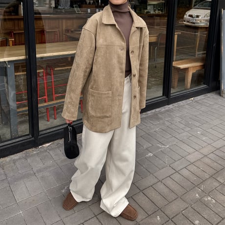 suede half jacket