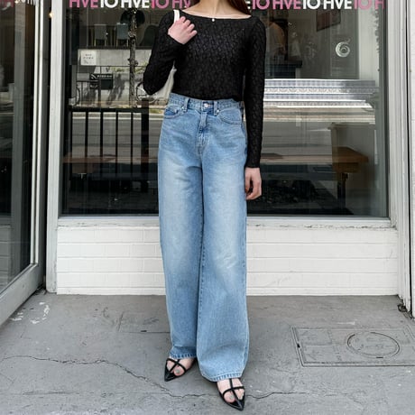 【SAMPLE SALE】wave design sheer tops