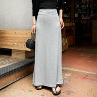 stretch long skirt