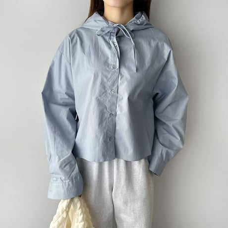 【SAMPLE SALE】hood color shirt