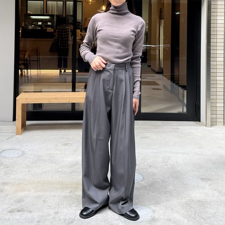 【SAMPLE SALE】double tuck wide slacks