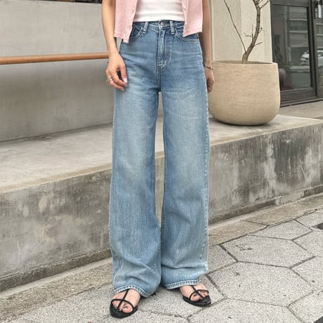 【SAMPLE SALE】semi wide straight denim pants
