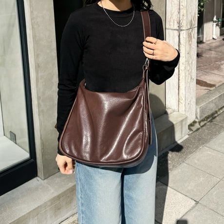 double belt shoulder bag