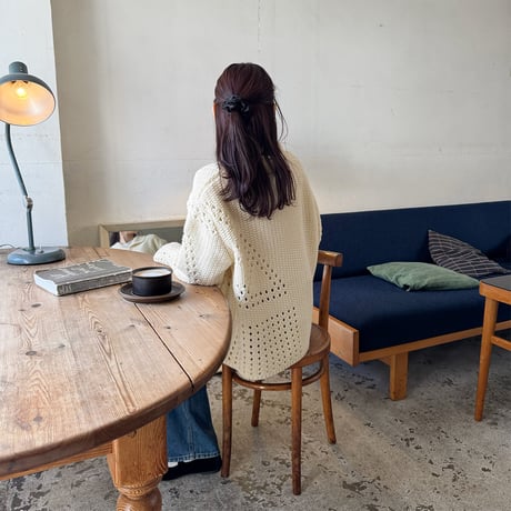 pattern design loose knit cardigan