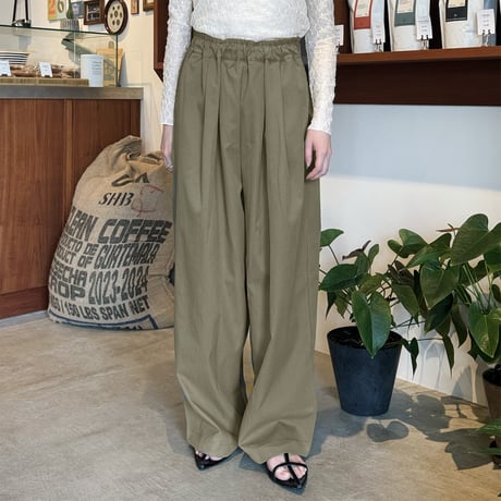 tuck balloon wide pants