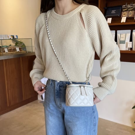 【SAMPLE SALE】quilting chain mini bag