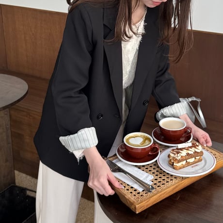 【SAMPLE SALE】double button tailored jacket