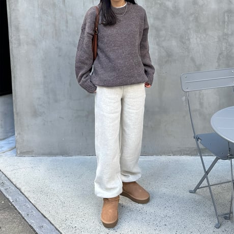 wool lining sweat pants