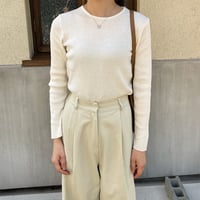 【SAMPLE SALE】simple crew neck rib knit
