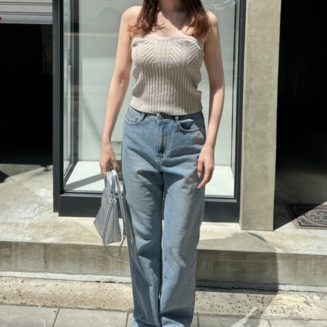 【SAMPLE SALE】bare rib knit bustier
