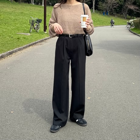 【SAMPLE SALE】loose sheer knit pullover