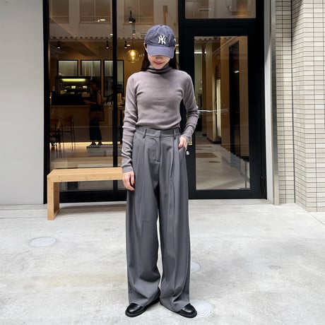 【SAMPLE SALE】double tuck wide slacks