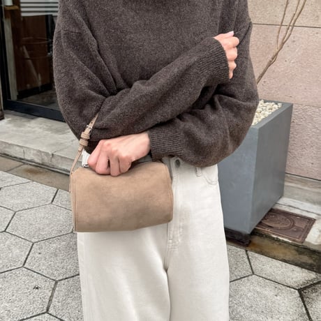 【SAMPLE SALE】mulch way square mini bag _ suede