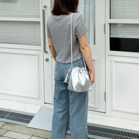 【SAMPLE SALE】flower short waffle T shirt