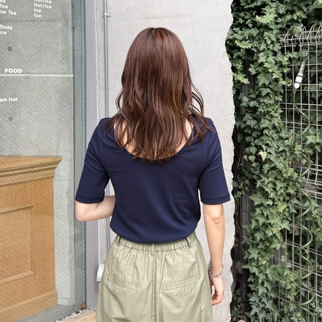 back open half sleeve tops