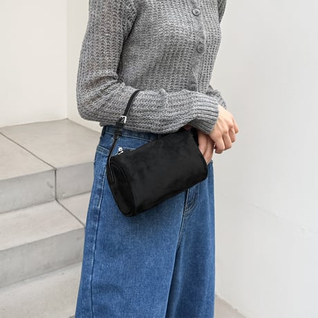 【SAMPLE SALE】mulch way square mini bag _ suede