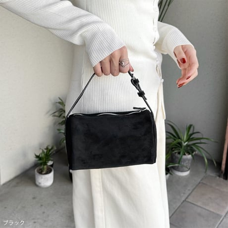 【SAMPLE SALE】mulch way square mini bag _ suede
