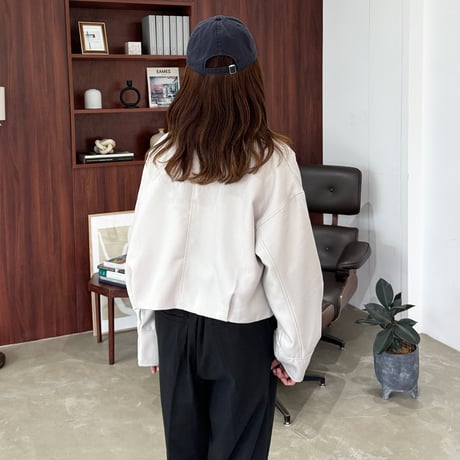 W zip short jacket