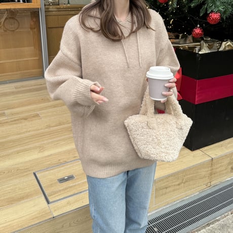hoodie knit pullover