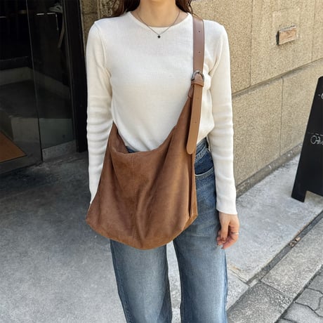 suede touch 2way shoulder bag