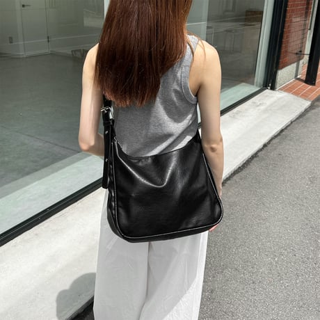 double belt shoulder bag