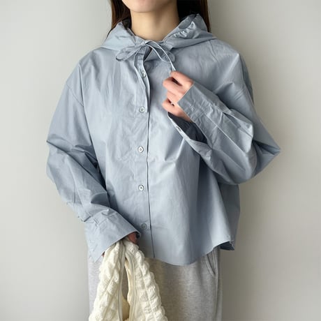 【SAMPLE SALE】hood color shirt