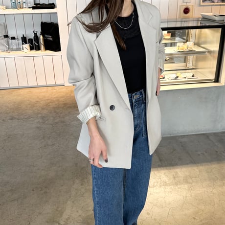 【SAMPLE SALE】double button tailored jacket