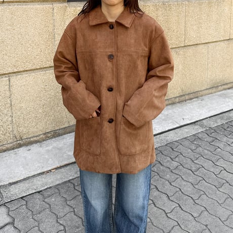 suede half jacket