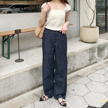 【SAMPLE SALE】wide square neck knit