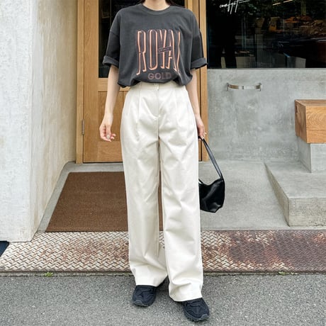 【SAMPLE SALE】cotton tuck pants
