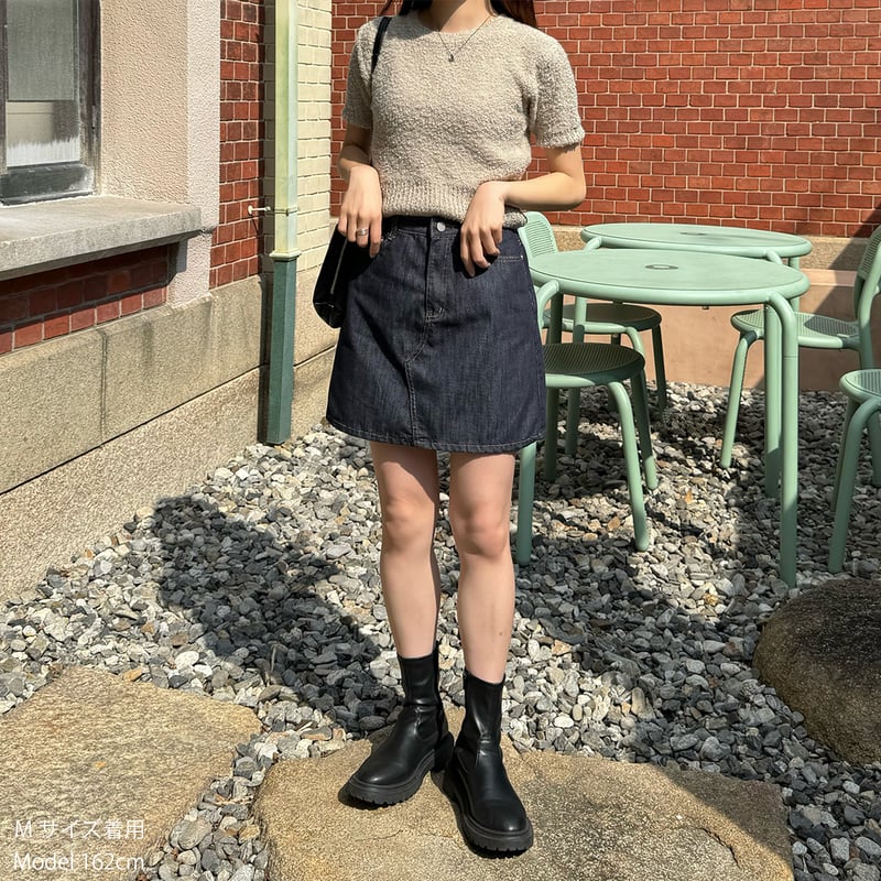 CUNE ミニスカート　デニム　Mサイズ　デニムスカート 美品 CUNE キューン デニム ミニスカート Mサイズ ウサギ うさぎ